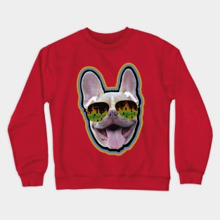 French Bull Dog Airbuds & shades Crewneck Sweatshirt